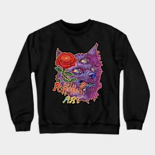 RHokeArt Wolfcat Crewneck Sweatshirt